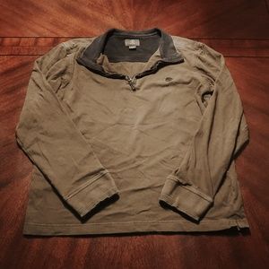 Timberland Olive Green Pull-over 3/4 zip up